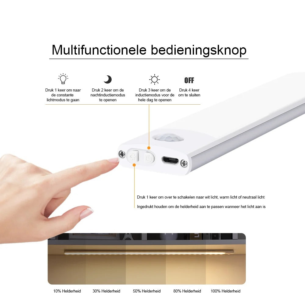 Slimlicht - Ledlamp met bewegingssensor draadloos